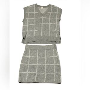 A New Day Knit set (Mini skirt &Top). Medium